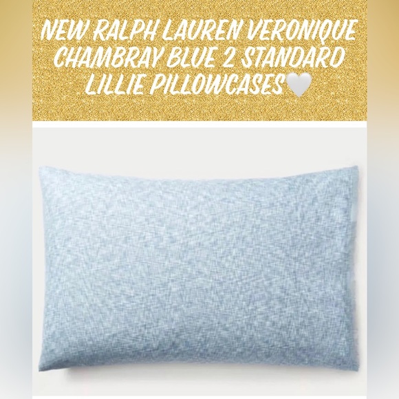 Ralph Lauren Bedding New Ralph Lauren Veronique Chambray Blue 2pk